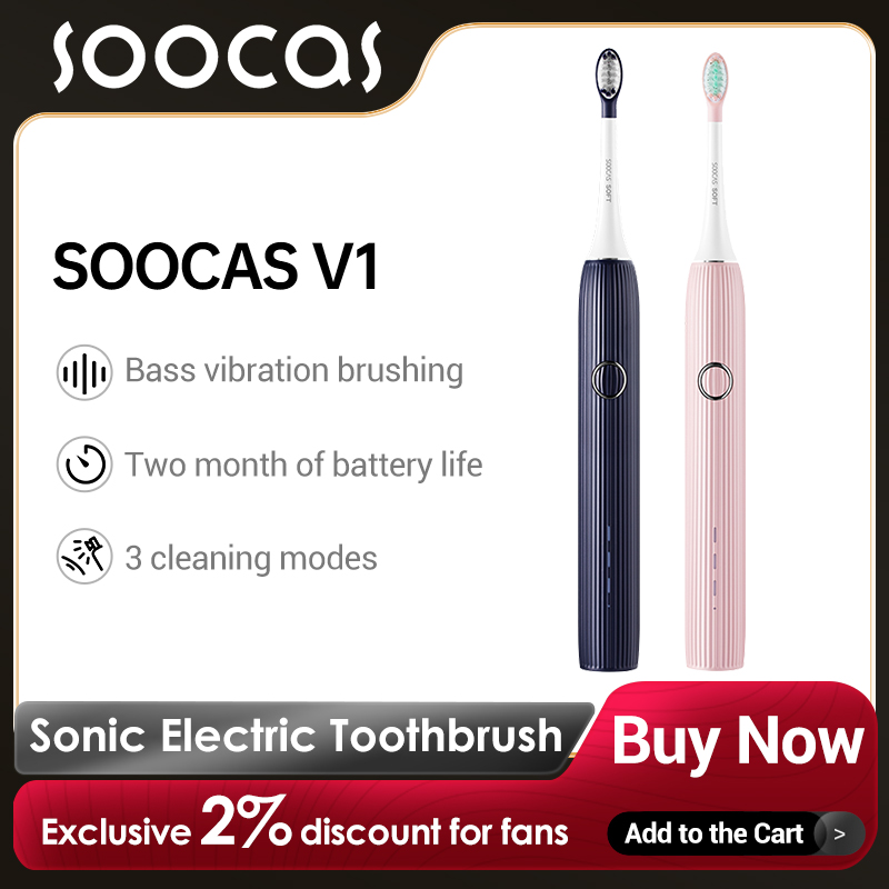 Teeth Whitening Toothbrush - SOOCAS elektryczna soniczna szczoteczka do zębów