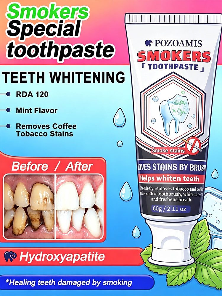 Remineralizing Toothpaste - POZOAMIS 30% Hydroxyapatite Pasta do zębów,