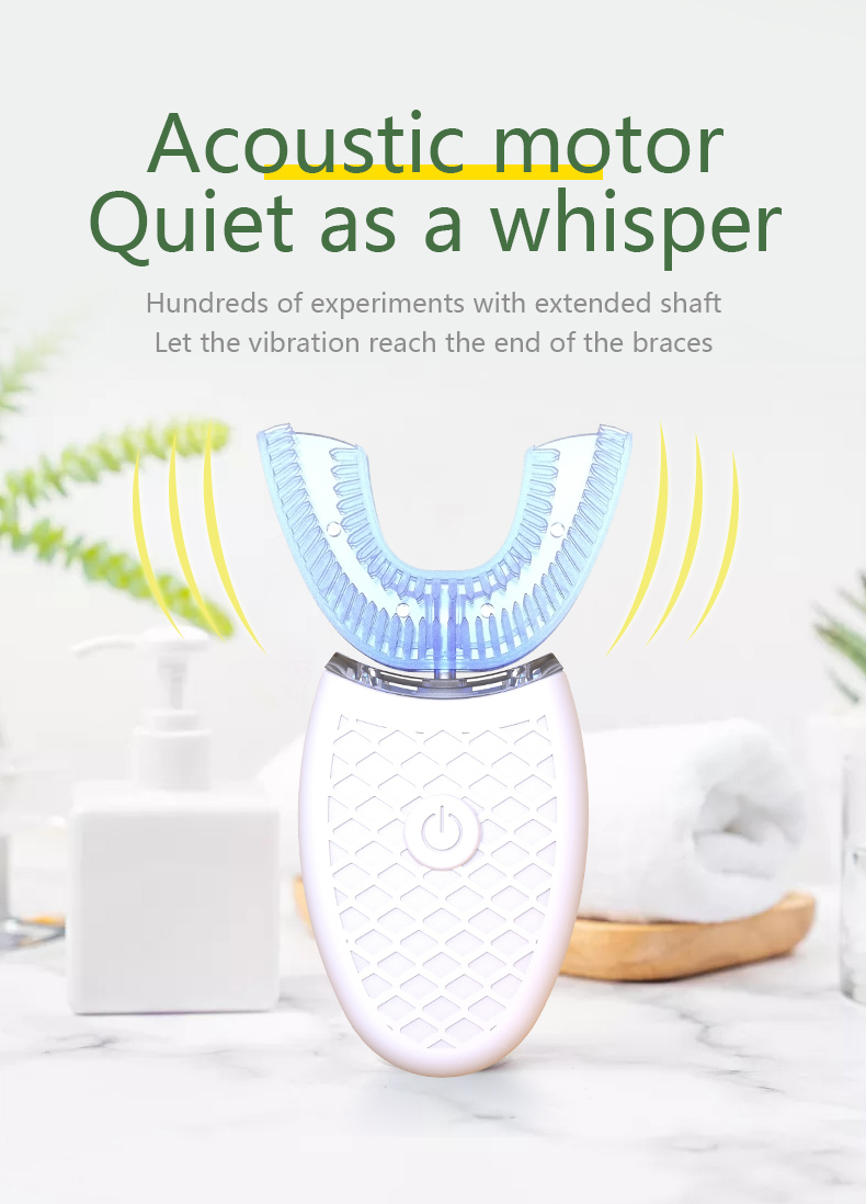 Teeth Whitening Toothbrush - Inteligentna szczoteczka do zębów typu U,