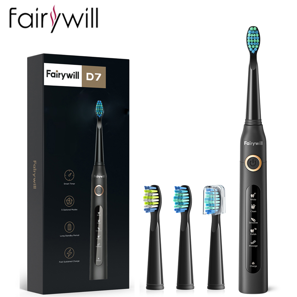 Teeth Whitening Toothbrush - Fairywill elektryczna soniczna szczoteczka do zębów