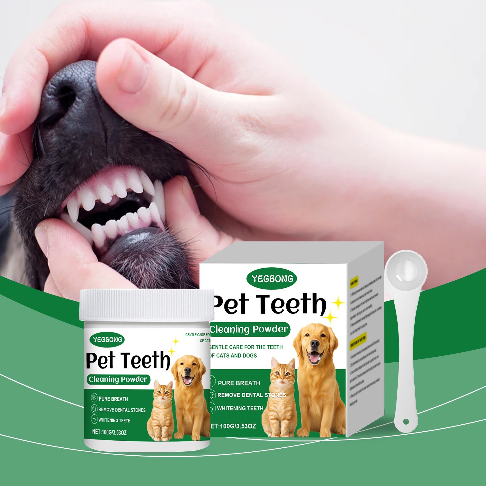 Teeth Whitening Essence - Proszek do czyszczenia zębów dla zwierząt