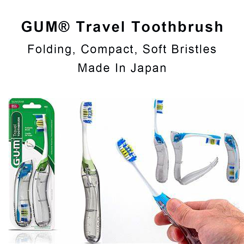 Teeth Whitening Japan - Gum Travel szczoteczka do zębów składana