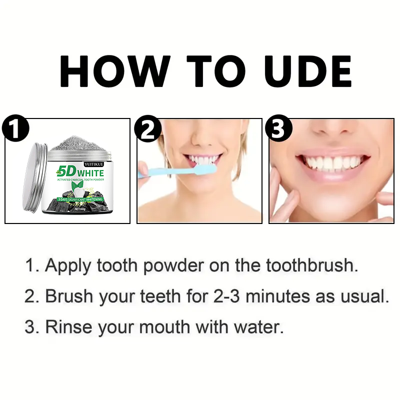 YUlTlKUE 5D Biały Proszek do Z – Teeth Paint Whitening recenzja i cena