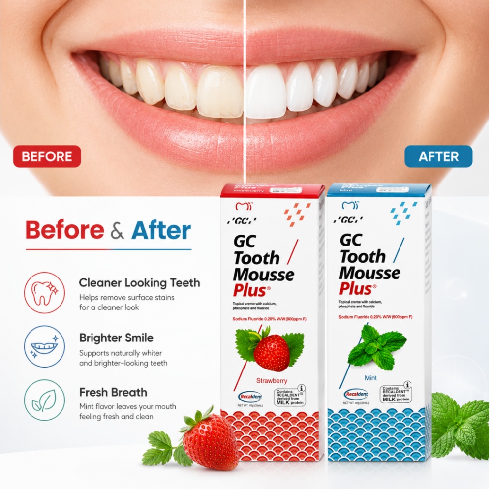 GCTooth Mousse Plus Mięsień do – Teeth Whitening Treatment recenzja i cena