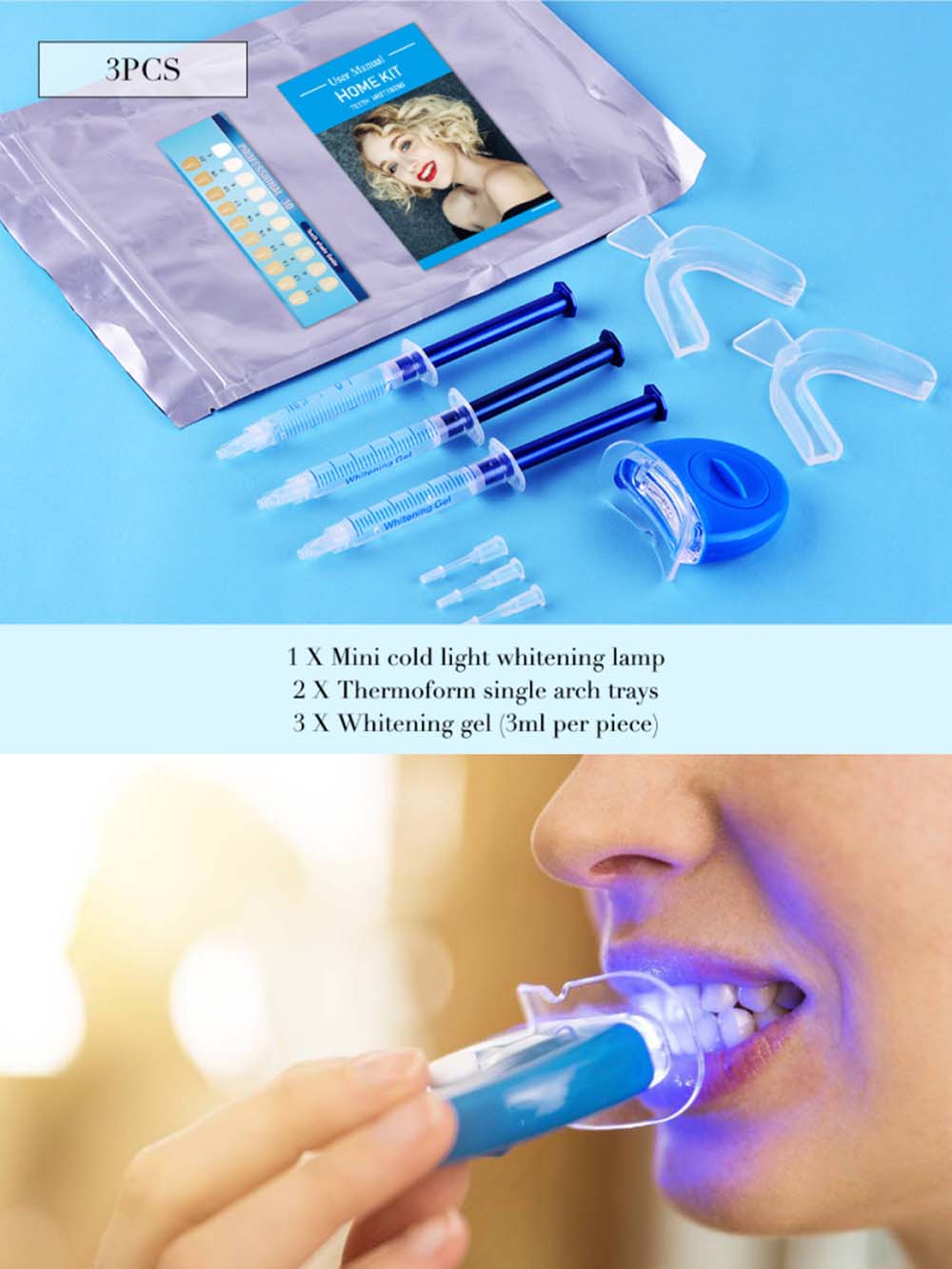 Najwyższej jakości zestaw żelo – Teeth Whitening Led Kit recenzja i cena