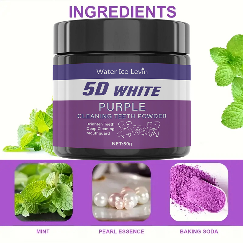 Fioletowy proszek do czyszczen – Teeth Whitening Powder recenzja i cena